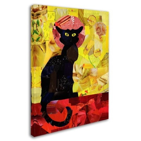 Trademark Fine Art Artpoptart 'Le Chat Noir' Canvas Art, 18x24 ALI15745-C1824GG
